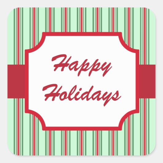 Happy Holidays Stickers (Vorderseite)
