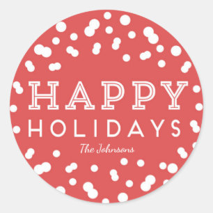Happy Holidays Stickers