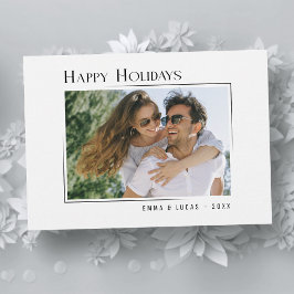 Happy Holidays Stilvolles Modernes Minimalistische Feiertagskarte