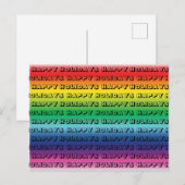 "Happy Holidays" stolz lgbt lgbtq Regenbogenfarben Postkarte (Vorne/Hinten)