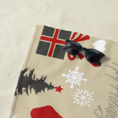 Happy Holidays Strandtuch (Beispiel)
