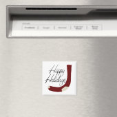 Happy Holidays Strumpf Magnet (In Situ (Geschirrspüler))