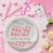 Happy Holidays Strumpf Pappteller (Party)