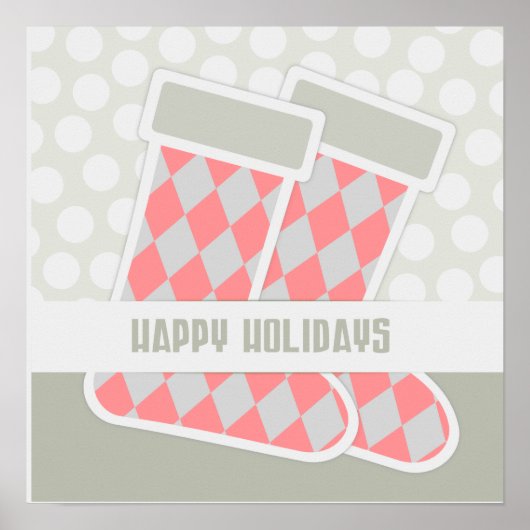 Happy Holidays Strumpf Poster (Vorne)