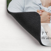 Happy Holidays Stylish Deer Foto Mousepad (Ecke)