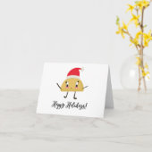 Happy Holidays Taco Card Karte (Gelbe Blume)