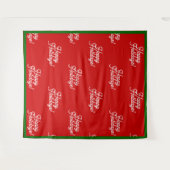 Happy Holidays Tapestry Wandteppich (Vorderseite (Horizontal))
