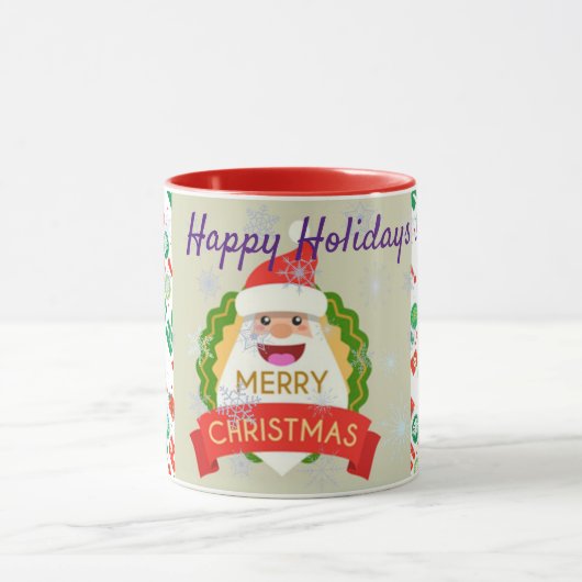 Happy Holidays Tasse (Zentrum)