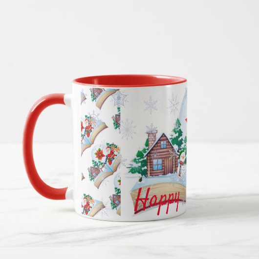 Happy Holidays Tasse (Links)
