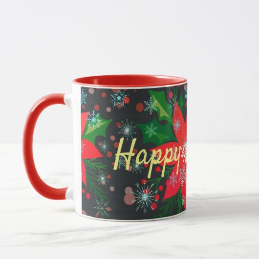 Happy Holidays Tasse (Links)