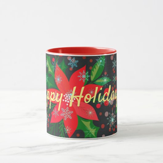 Happy Holidays Tasse (Zentrum)