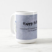 Happy Holidays Tasse : Hoch den Cup für die Ferien (Vorderseite Links)
