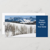 Happy Holidays Template Card Feiertagskarte (Vorne/Hinten)