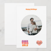 Happy Holidays Test Save The Date (Vorne/Hinten)