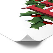 Happy Holidays Text Design Poster (Ecke)
