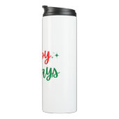 Happy Holidays Thermosbecher (Nach rechts gedreht)