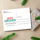 Happy Holidays Three Foto Family Weihnachten