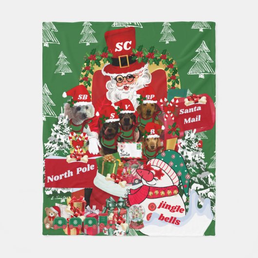 Happy Holidays Throw Fleece (Vorderseite)