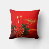 Happy Holidays Throw Kissen (Rückseite)