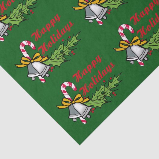 Happy Holidays Tissue Paper Seidenpapier (Ausschnitt)