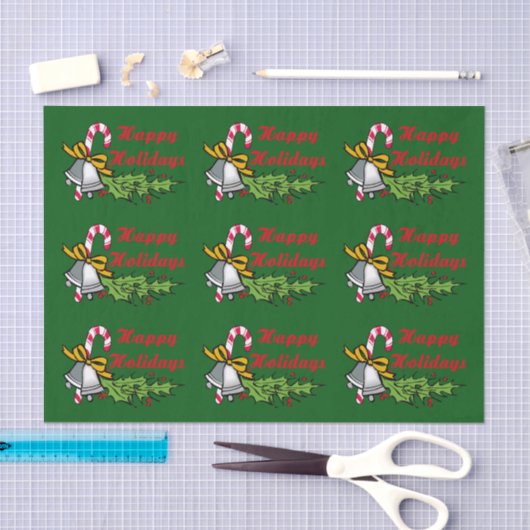 Happy Holidays Tissue Paper Seidenpapier (Handwerk)