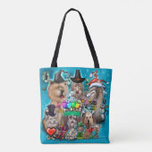 Happy Holidays Tote Bag Tasche (Rückseite)