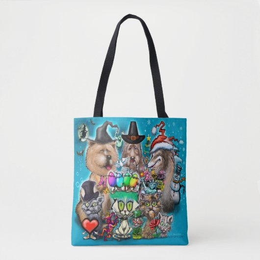 Happy Holidays Tote Bag Tasche (Vorderseite)