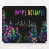 Happy Holidays Tree Lights Mousepad (Vorne)