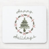 Happy Holidays Tree Mousepad (Vorne)