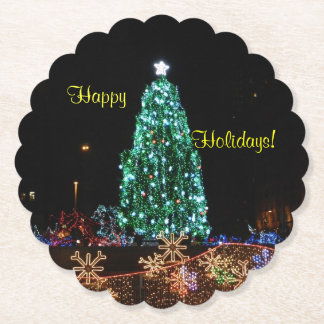 Happy Holidays Tree Untersetzer