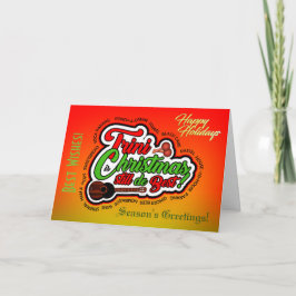 Happy Holidays / Trini Christmas Feiertagskarte