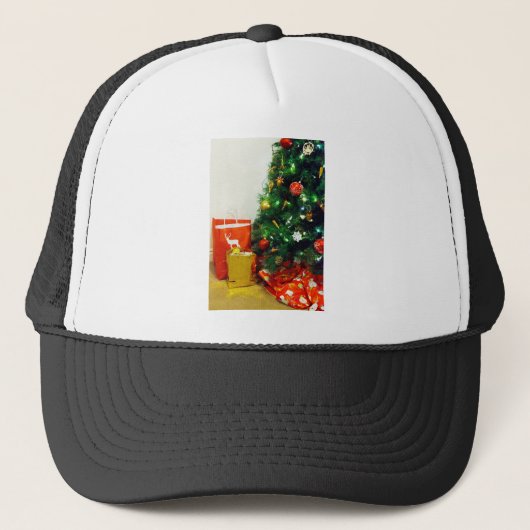 HAPPY HOLIDAYS TRUCKERKAPPE (Vorderseite)