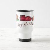 Happy Holidays Türkei Cranberry Pumpkin Pie Dinner Reisebecher (Mittel)