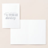 Happy Holidays Twinkle Darling Folienkarte (Anzeige)