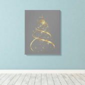 Happy Holidays - überwältigte Canvas Leinwanddruck (Insitu (Holzboden))