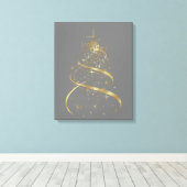 Happy Holidays - überwältigte Canvas Leinwanddruck (Insitu (Holzboden))