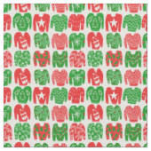 Happy Holidays Ugly Christmas Sweater Muster Stoff (Nahaufnahme)