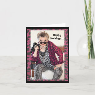 Happy Holidays und ein neues Jahr Grußkarte Karte