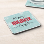 Happy Holidays Untersetzer (Linke Seite)