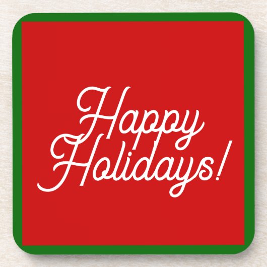 Happy Holidays Untersetzer (Vorderseite)