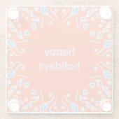 Happy Holidays Untersetzer (Rückseite)