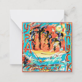 Happy Holidays / Urlaub in Russisch Mitteilungskarte