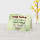 Happy Holidays Vater & Stepama Über die Meilen hin Karte (Gelbe Blume)