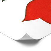 Happy Holidays Vintag Heiliger Weihnachtskranz Poster (Ecke)