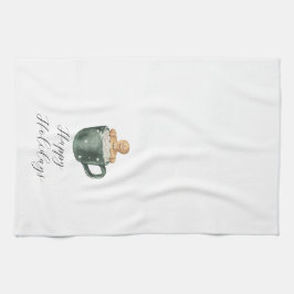 Happy Holidays Vintag Hot Chocolate Geschirrtuch