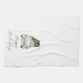 Happy Holidays Vintage Auto Geschirrtuch (Horizontal)