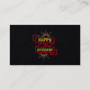Happy Holidays Visitenkarte