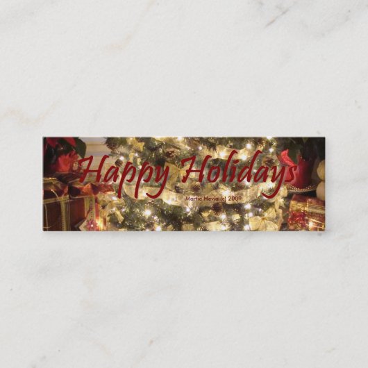 Happy Holidays - Visitenkarte (Vorderseite)