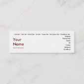 Happy Holidays - Visitenkarte (Rückseite)