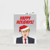 Happy Holidays von Donald Trump Karte (Vorderseite)